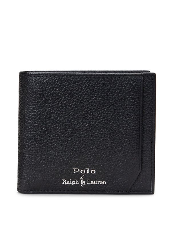Polo Ralph Lauren Portfel 405963225001 Czarny. Kolor: czarny. Materiał: skóra