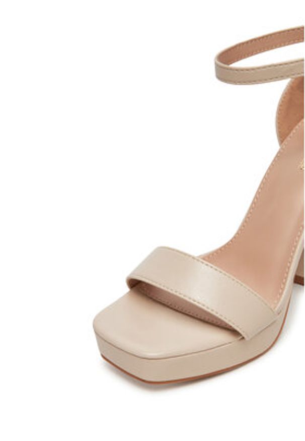 DeeZee Sandały LE601-19 Écru. Materiał: materiał, syntetyk