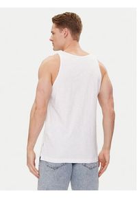 Jack & Jones - Jack&Jones Tank top Tampa Slub 12252180 Biały Standard Fit. Kolor: biały. Materiał: bawełna #4