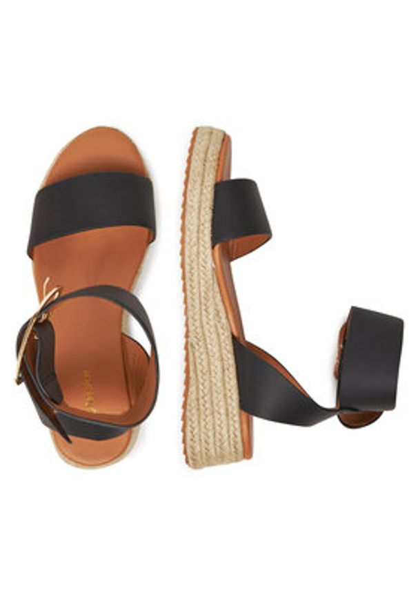 DeeZee Espadryle QS276-1 Czarny. Kolor: czarny. Materiał: syntetyk, materiał