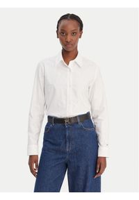 TOMMY HILFIGER - Tommy Hilfiger Koszula WW0WW49386 Biały Relaxed Fit. Kolor: biały. Materiał: bawełna #1