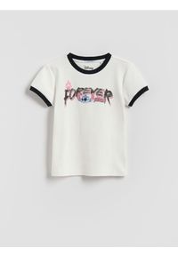 Reserved - Prążkowany t-shirt Lilo i Stitch - wielobarwny. Materiał: prążkowany #1