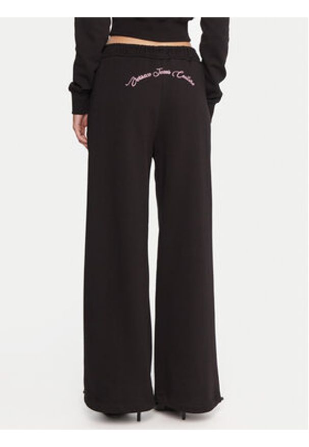 Versace Jeans Couture Spodnie dresowe 79HAAT05 CF01T Czarny Regular Fit. Kolor: czarny. Materiał: bawełna