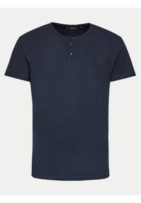 INDICODE T-Shirt Bosse 41-001 Granatowy Regular Fit. Kolor: niebieski. Materiał: bawełna