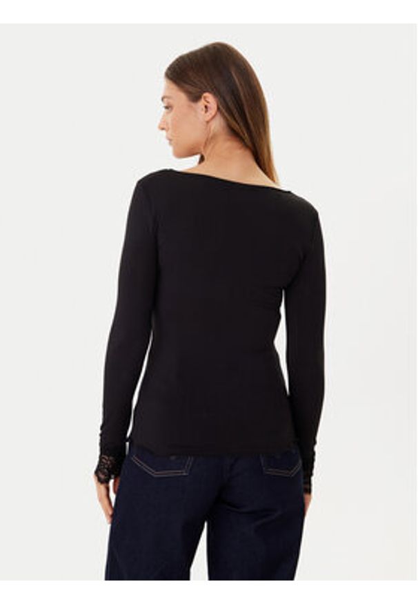Vero Moda Bluzka Skye 10339843 Czarny Slim Fit. Kolor: czarny