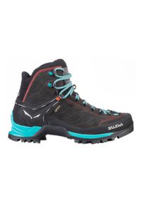 Buty Trekkingowe Damskie Salewa Mtn Trainer Mid Gtx. Kolor: zielony, wielokolorowy