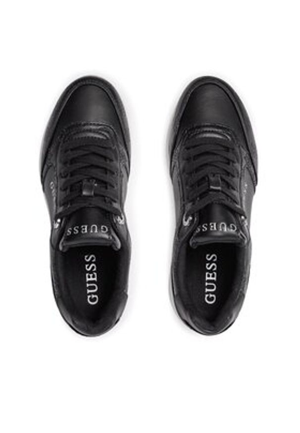 Guess Sneakersy Camrio FLPCAM FAL12 Czarny. Kolor: czarny. Materiał: skóra