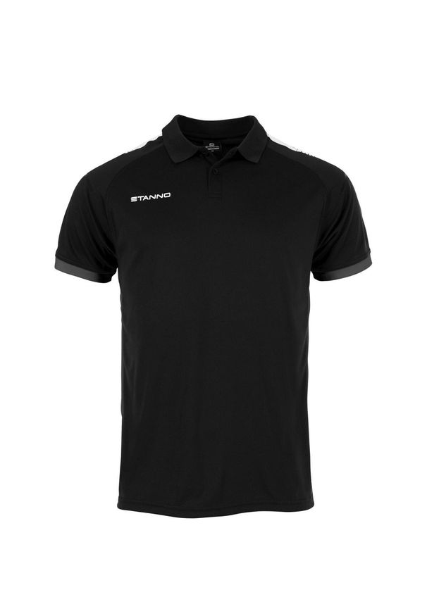 STANNO - Polo Stanno First. Typ kołnierza: polo. Kolor: wielokolorowy, szary, czarny, brązowy. Materiał: poliester. Styl: klasyczny