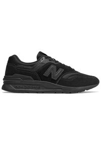 Buty unisex New Balance CM997HCI - czarne. Okazja: na co dzień. Kolor: czarny. Materiał: skóra, syntetyk, zamsz, materiał. Sezon: lato