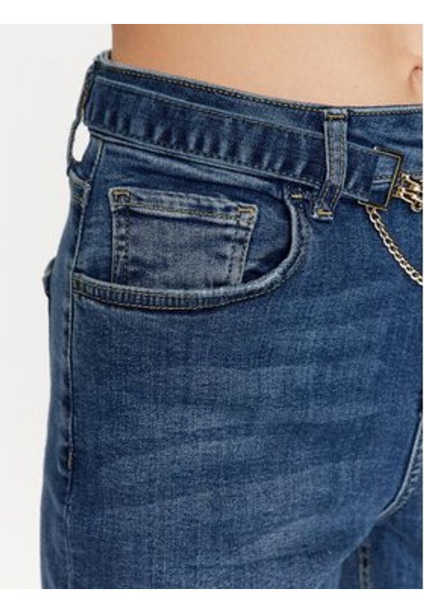 Liu Jo Jeansy UF3019 D4391 Granatowy Straight Fit. Kolor: niebieski