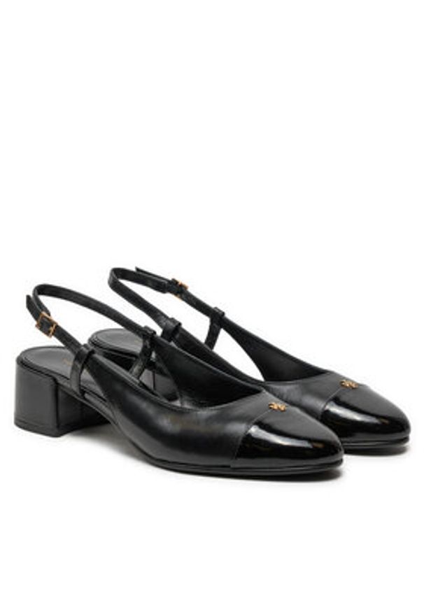 Tory Burch Sandały 160284 Czarny. Kolor: czarny. Materiał: skóra