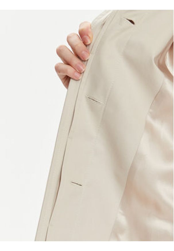 Marella Trencz Fattore 2413021091 Beżowy Relaxed Fit. Kolor: beżowy. Materiał: bawełna