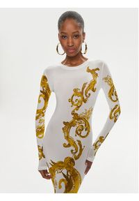 Versace Jeans Couture Sukienka codzienna 76HAO9P8 Biały Slim Fit. Okazja: na co dzień. Kolor: biały. Materiał: wiskoza. Typ sukienki: proste. Styl: casual #5