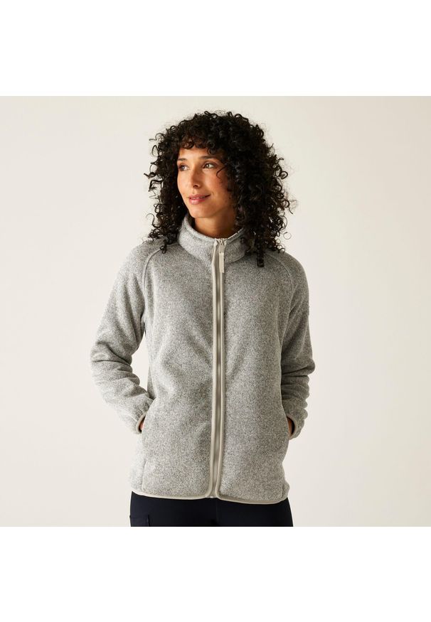 Regatta - Polar damski rozsuwany Mellrey. Kolor: szary. Materiał: polar. Sport: turystyka piesza
