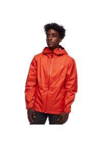 Kurtka Przeciwdeszczowa Męska Black Diamond Treeline Rain Shell. Kolor: czerwony, pomarańczowy #1
