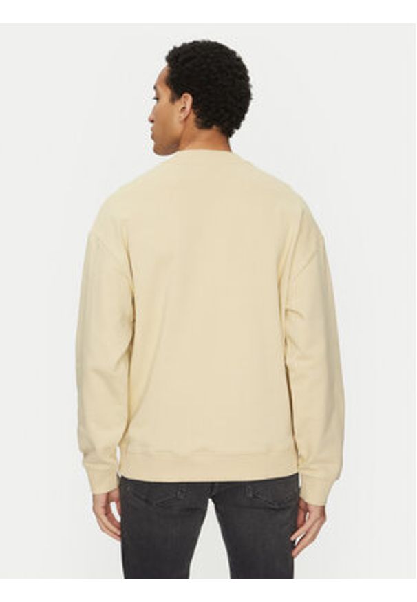 Hugo - HUGO Bluza Dapocrew 50525892 Beżowy Relaxed Fit. Kolor: beżowy. Materiał: bawełna