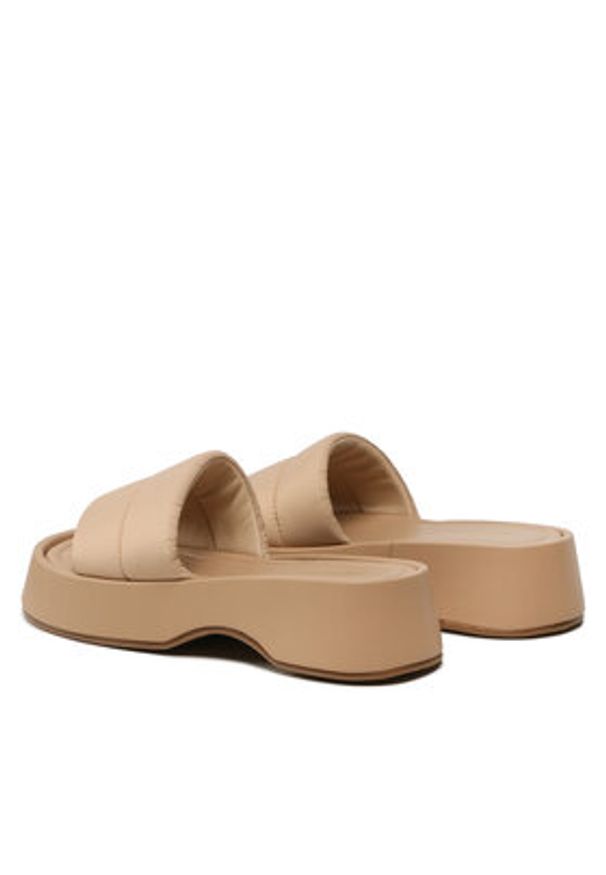 DeeZee Klapki Y8865-7A Beżowy. Kolor: beżowy. Materiał: materiał