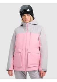 4f - 4F Kurtka narciarska membrana 8000 damska - różowa XXL. Kolor: różowy. Materiał: poliester, materiał. Sezon: zima #1