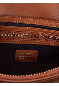 TOMMY HILFIGER - Tommy Hilfiger Torebka Heritage Leather Conv Cross BAW0AW17400 Brązowy. Kolor: brązowy. Materiał: skórzane