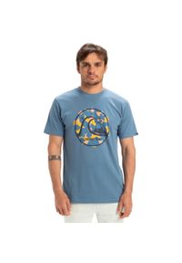 Quiksilver - Koszulka z krótkim rękawem dla Mężczyzn EVO BUBBLE WRAPPED Niebieski. Kolor: niebieski. Materiał: materiał, bawełna. Długość rękawa: krótki rękaw. Długość: krótkie
