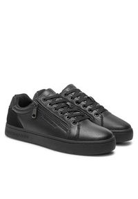 Calvin Klein Jeans Sneakersy Classic Cupsole Zip Low In YM0YM01254 Czarny. Kolor: czarny. Materiał: skóra