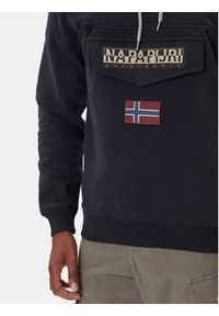 Napapijri Bluza Burgee Wint 4 NP0A892T Czarny Regular Fit. Kolor: czarny. Materiał: bawełna #3