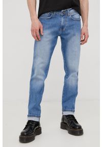Lee Cooper jeansy męskie. Kolor: niebieski