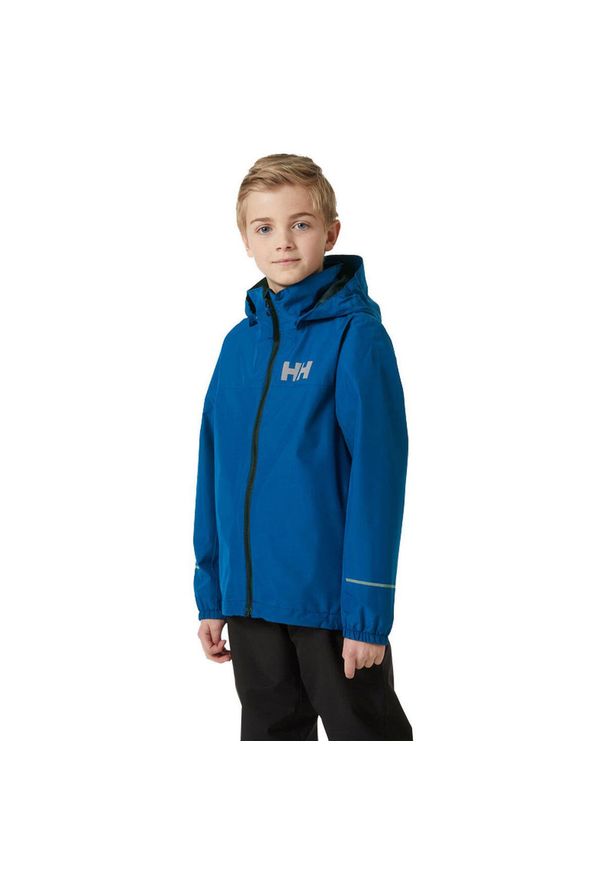 Kurtka przeciwdeszczowa dziecięca Helly Hansen Juell Rain Jacket. Kolor: niebieski