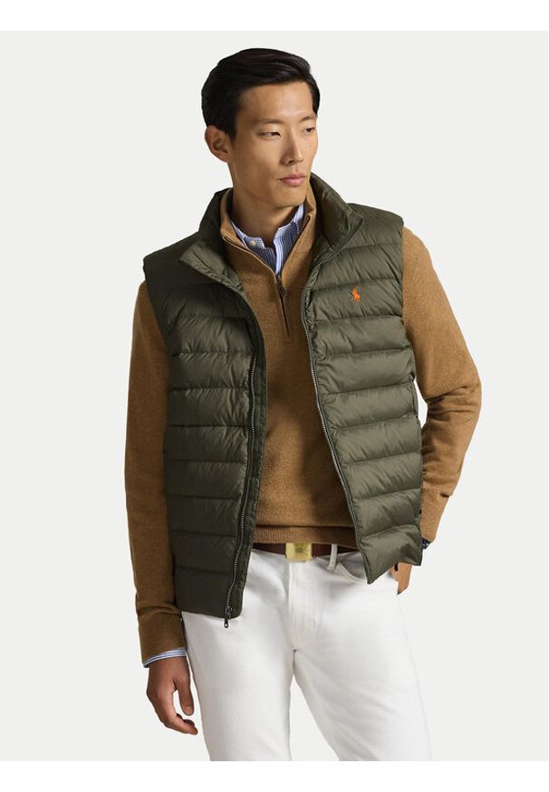 Polo Ralph Lauren Bezrękawnik 710967775008 Zielony Regular Fit. Typ kołnierza: polo. Kolor: zielony. Materiał: syntetyk. Długość rękawa: bez rękawów