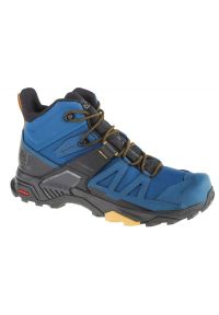 salomon - Buty Salomon X Ultra 4 Mid Gtx 416245 niebieskie. Zapięcie: sznurówki. Kolor: niebieski. Materiał: tkanina, syntetyk. Szerokość cholewki: normalna #5