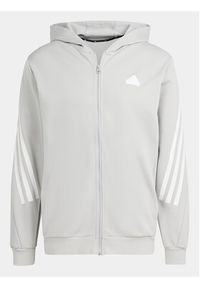 Adidas - adidas Bluza Future Icons 3-Stripes IR9157 Szary Regular Fit. Kolor: szary. Materiał: bawełna, syntetyk #6
