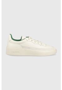 Lacoste sneakersy skórzane G80 Club Leather Tonal Trainers kolor beżowy 45SMA0028. Nosek buta: okrągły. Zapięcie: sznurówki. Kolor: beżowy. Materiał: skóra #1