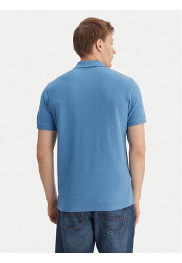 Napapijri Polo E-Amundsen NP0A4IN9 Niebieski Regular Fit. Typ kołnierza: polo. Kolor: niebieski. Materiał: bawełna