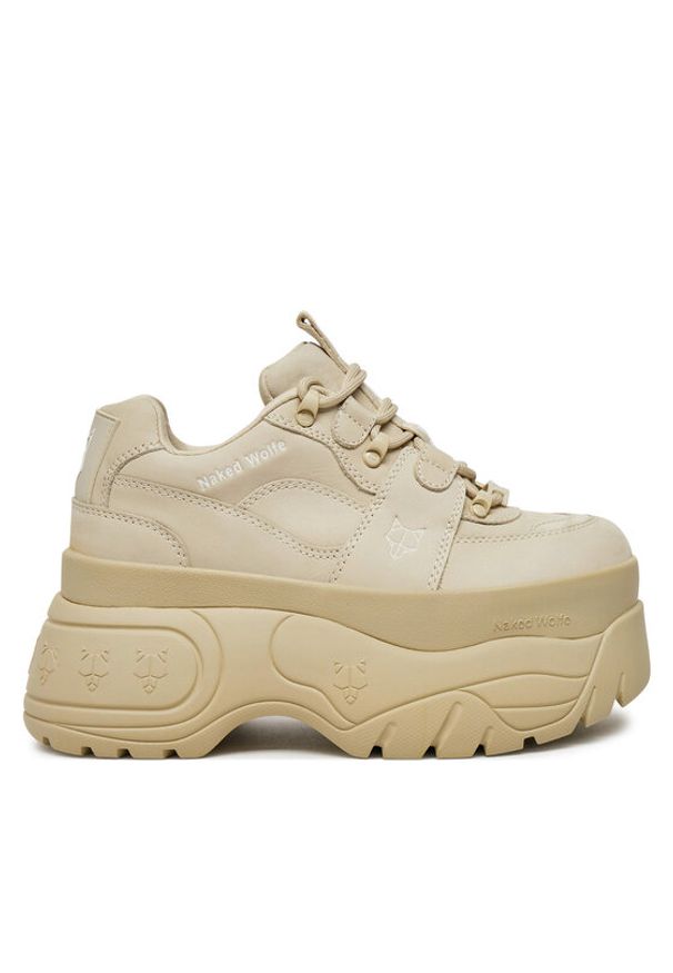 Naked Wolfe Sneakersy Sinner Beżowy. Kolor: beżowy. Materiał: skóra, nubuk