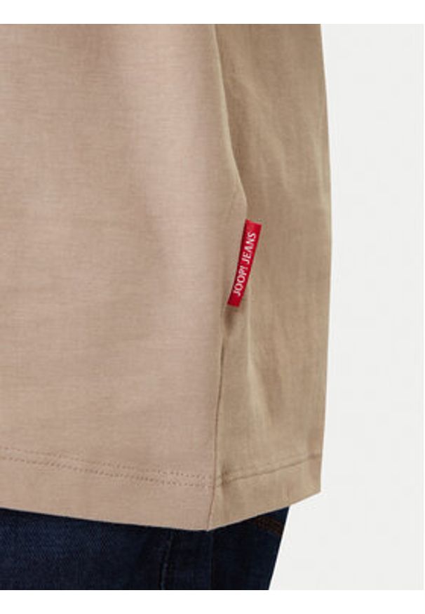 JOOP! Jeans T-Shirt 32Alphis 10011152 30045926 Beżowy Modern Fit. Kolor: beżowy. Materiał: bawełna