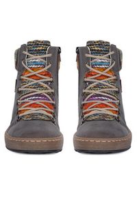 Rieker Trzewiki Z6743-45 Szary. Kolor: szary. Materiał: materiał #7