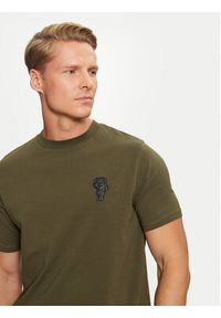 Karl Lagerfeld - KARL LAGERFELD T-Shirt 755082 544221 Zielony Regular Fit. Typ kołnierza: dekolt w karo. Kolor: zielony. Materiał: bawełna #4
