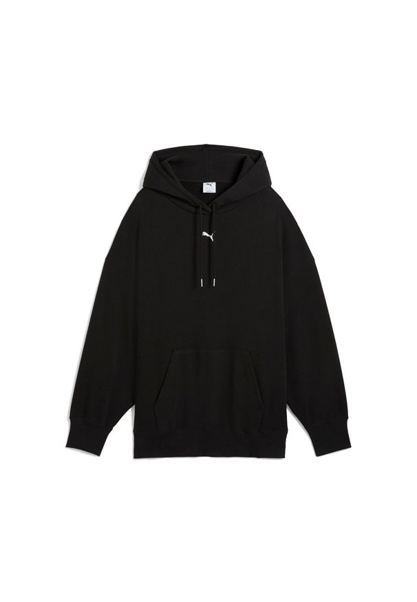 Damska bluza oversize z kapturem Puma Essentials TR. Typ kołnierza: kaptur. Kolor: czarny