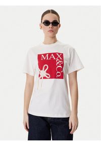 MAX&Co. T-Shirt Mcivolare 2618971016200 Écru Regular Fit. Materiał: bawełna #1