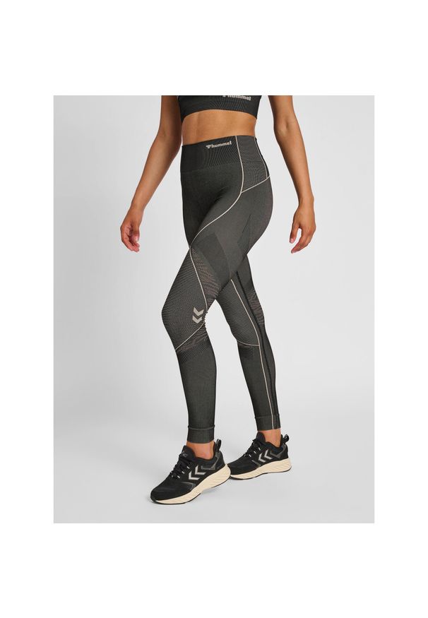 Damskie legginsy mid-rise Hummel MT Mila. Kolor: czarny