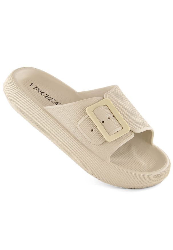Klapki Vinceza. Materiał: materiał. Sezon: lato