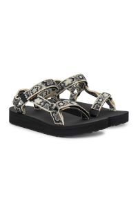 Teva - Sandały TEVA W MIDFORM UNIVER Czarny. Kolor: beżowy. Materiał: tkanina. Sezon: lato