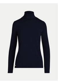Lauren Ralph Lauren - LAUREN RALPH LAUREN Golf 200675597007 Granatowy Slim Fit. Typ kołnierza: golf. Kolor: niebieski. Materiał: wiskoza #3