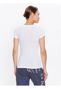 Armani Exchange T-Shirt 6RYT32 YJ16Z 1000 Biały Slim Fit. Kolor: biały. Materiał: bawełna