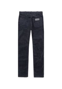 Wrangler - WRANGLER MESKIE SPODNIE SZTRUKSOWE SZTRUKS LARSTON DARK NAVY W18SA2XAE. Materiał: sztruks #4