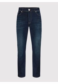 Pako Lorente - PAKO LORENTE – Granatowe spodnie męskie jeansowe. Okazja: na co dzień. Kolor: niebieski. Materiał: jeans. Długość: długie. Styl: casual #8