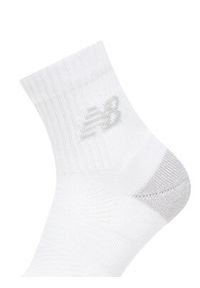 New Balance Zestaw 3 par wysokich skarpet unisex Active Cushion Quarter Socks LAS35204WT Biały. Kolor: biały. Materiał: poliester, materiał #4