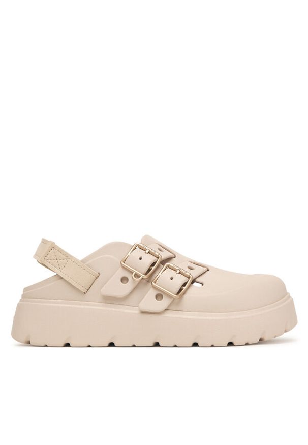 Crocs Sandały Loaferette Clog 214105 Beżowy. Kolor: beżowy