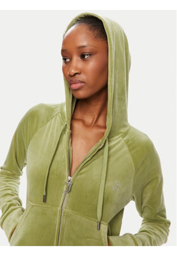 Juicy Couture Bluza Madison JCWA122001 Zielony Slim Fit. Kolor: zielony. Materiał: syntetyk