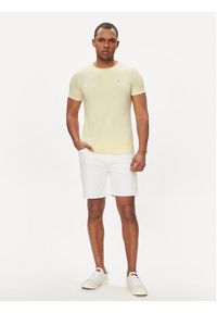 Tommy Jeans T-Shirt Jaspe DM0DM09586 Żółty Slim Fit. Kolor: żółty. Materiał: bawełna, syntetyk #3